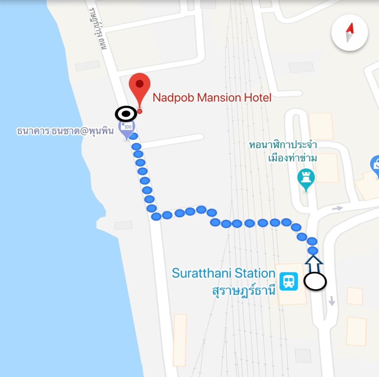 素叻他尼 纳德珀博旅馆酒店 外观 照片